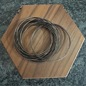 GUNMETAL BANGLE BRACELET